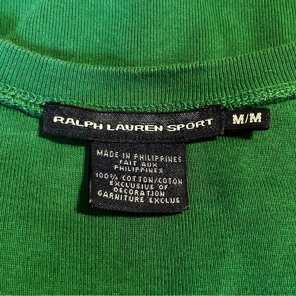 Ralph Lauren Green V-Neck Women's Top - Picture 3 of 5